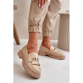 Step in style Mokaszin modell Zanita GQ8-010 Bézs - Lépj stílusosan