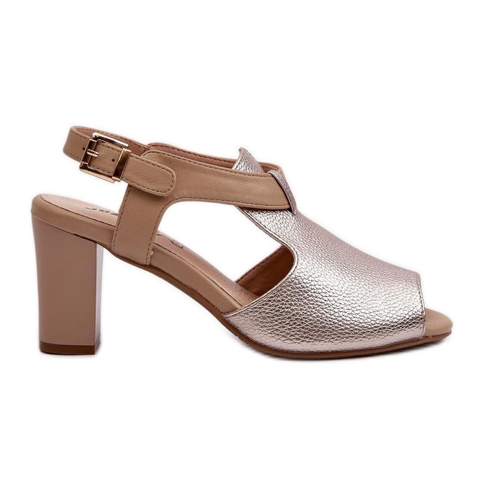 Step in style Queenmarie ASA228-3 arany szandál - Lépjen stílusosan sárga