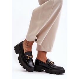 Step in style Cipők Modell Peuria 2644-1 Black Leather - Lépjen stílusosan fekete