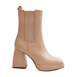 Step in style Boots Model Stelares 5892 Beige - Lépjen stílusosan bézs