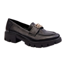 Step in style Mokaszin modell Tosisa RMR23119-2 fekete - Lépjen stílusosan