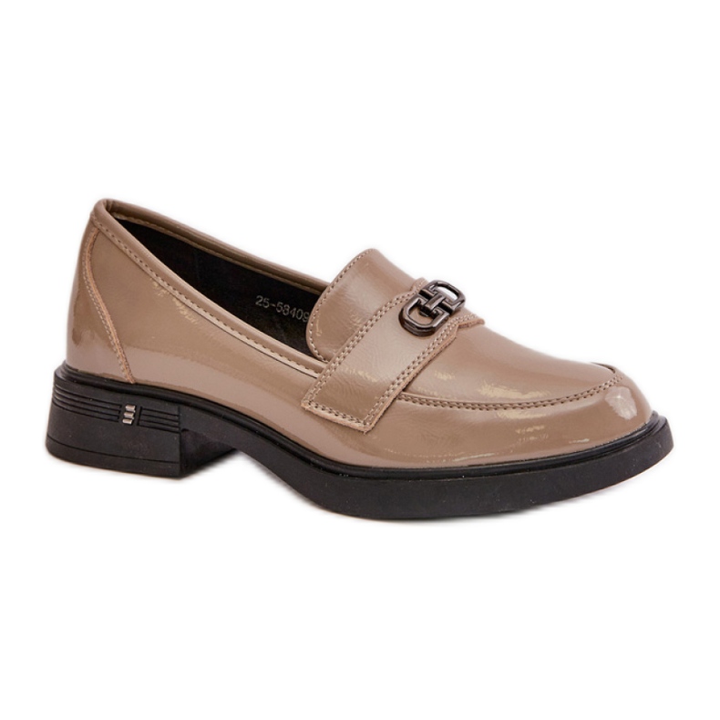 Step in style Mokaszin Vinceza 58409 Khaki lakk - Lépj stílusosan zöld