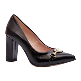 Step in style Pumps Model Zazoo 2453/OS Black Leather – Lépjen stílusosan fekete