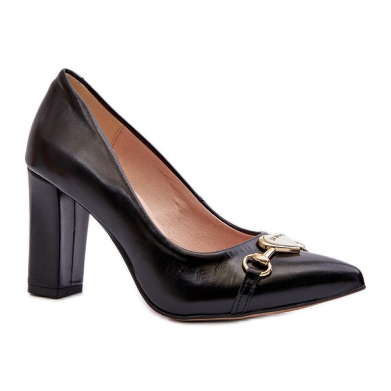 Step in style Pumps Model Zazoo 2453/OS Black Leather – Lépjen stílusosan fekete
