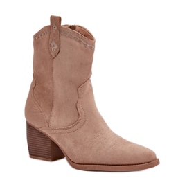 Step in style Csizma Modell Narinae CHC359 Bézs - Lépj stílusosan
