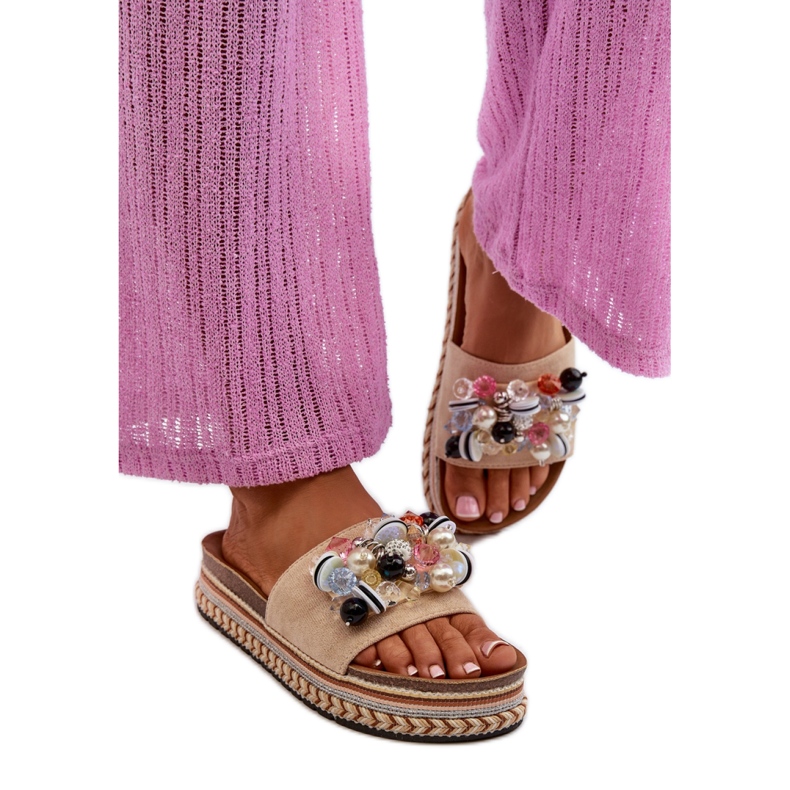 Step in style Szandál Flip-flop S.Barski HY077 Bézs modell - Lépjen stílusosan Step in style Szandál Flip-flop S.Barski HY077 Bézs modell - Lépjen stílusosan