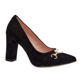Step in style Pumps Model Zazoo 2453/OS Black Suede - Lépjen stílusosan fekete