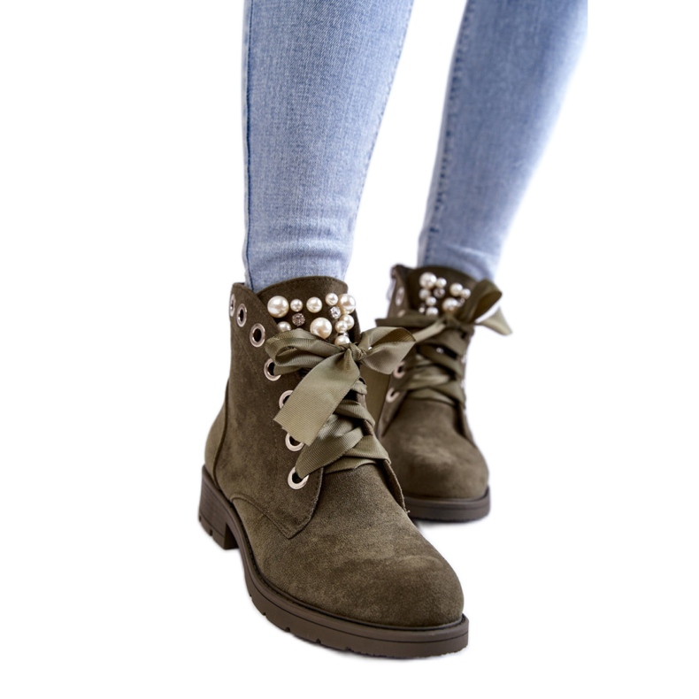 Step in style Raiso CLS-206 modell Zöld csizma – Lépjen stílusosan