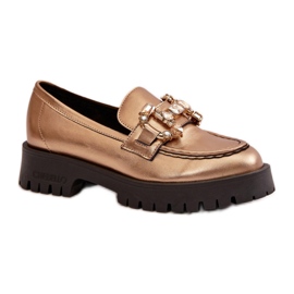 Step in style Mokaszin modell Chebello 4369 Gold - Lépj stílusosan sárga