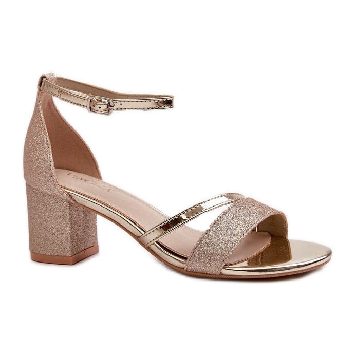 Step in style Ploemis 20244 arany modell szandál - Lépj stílusosan sárga