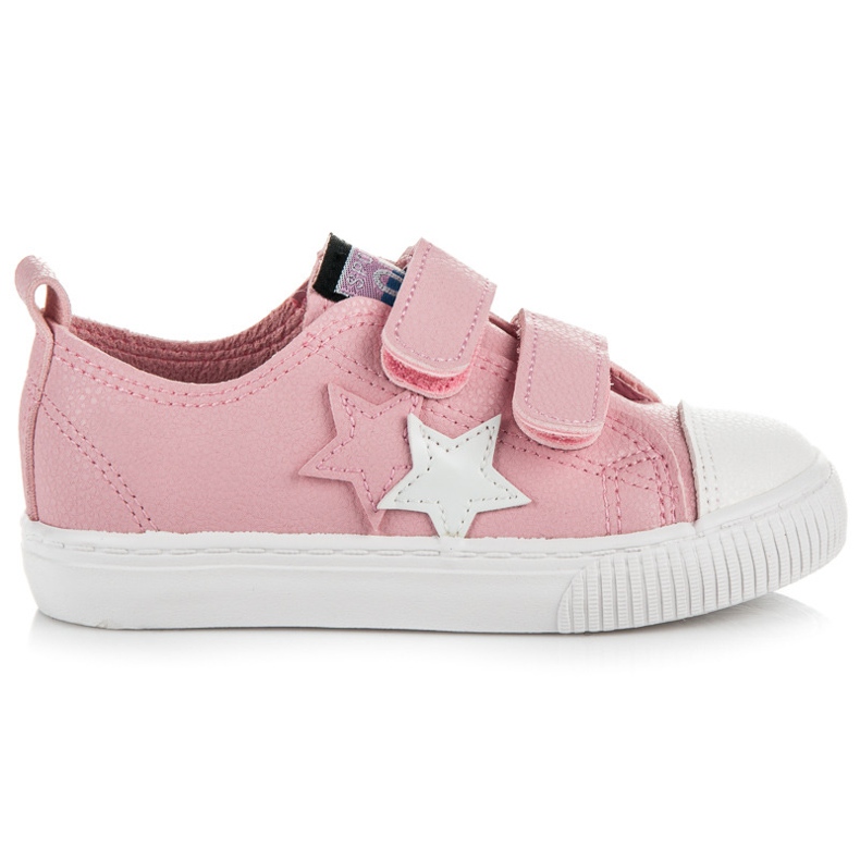 L&H Tépőzáras cipők ekológikus bőrrel rózsaszín