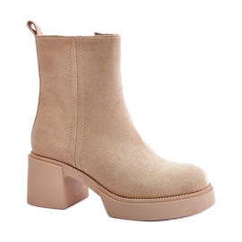 Step in style Csizma Modell Meriluna YK39P Világos bézs - Lépj stílusosan