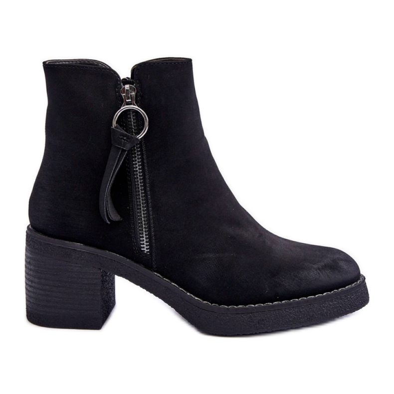 Step in style Csizma Model Limoso M706 Black Suede - Lépjen stílusosan fekete