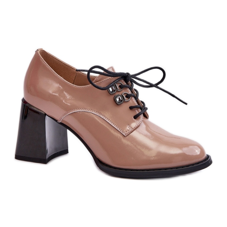 Step in style Cipő Modell Nelione 63510 Beige lakk - Lépj stílusosan bézs