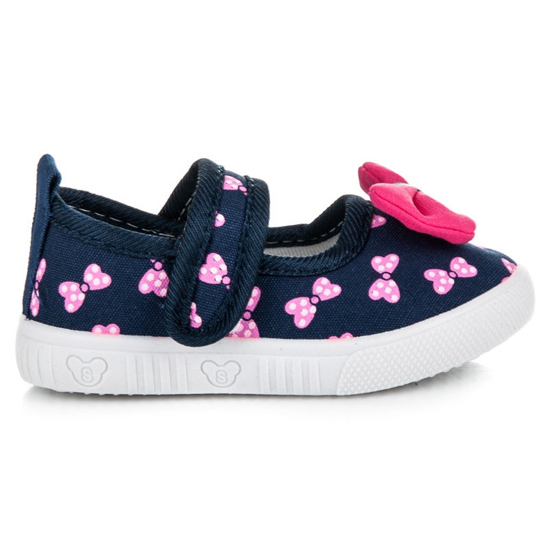 Cipők masnival kék