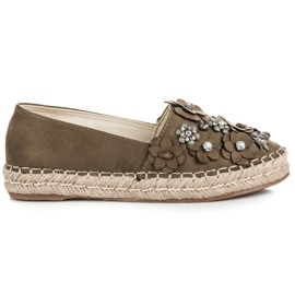 Marquiz Bebújós alacsony cipő díszítéssel zöld