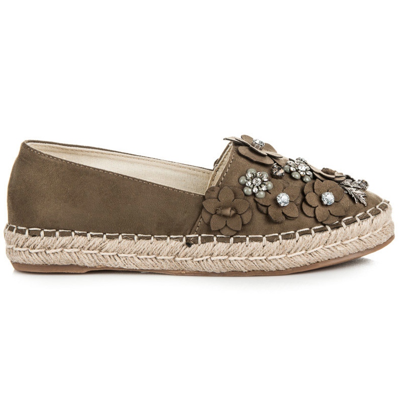 Marquiz Bebújós alacsony cipő díszítéssel zöld