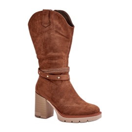 Step in style Ivanelis ASA254-4 Camel modell csizma - Lépj stílusosan barna
