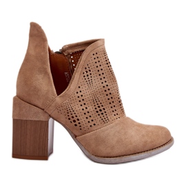 Step in style Niartima A5722-63 Bézs modell csizma - Lépjen stílusosan