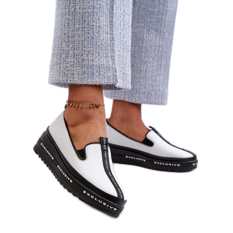 S. BARSKI Barski női cipő fehér természetes bőrből