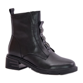 Evento Női lapos bokacsizma fekete Evento Női lapos bokacsizma fekete