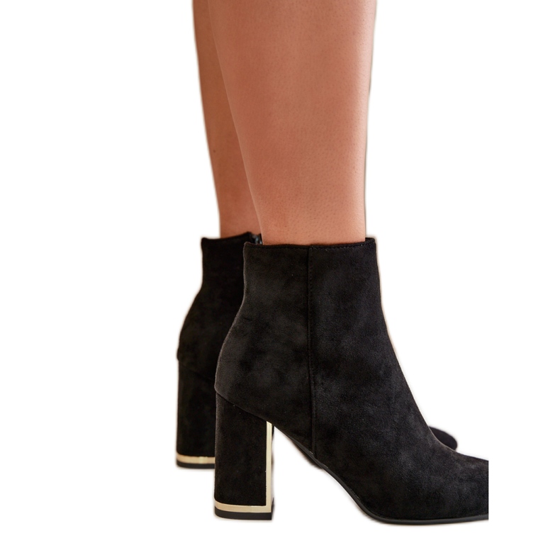 Step in style Bakancs Modell Mevair NS331 Black Suede - Lépjen stílusosan fekete