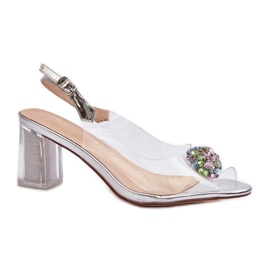 Step in style Da MR38-454 Ezüst szandál - Lépjen stílusosan szürke