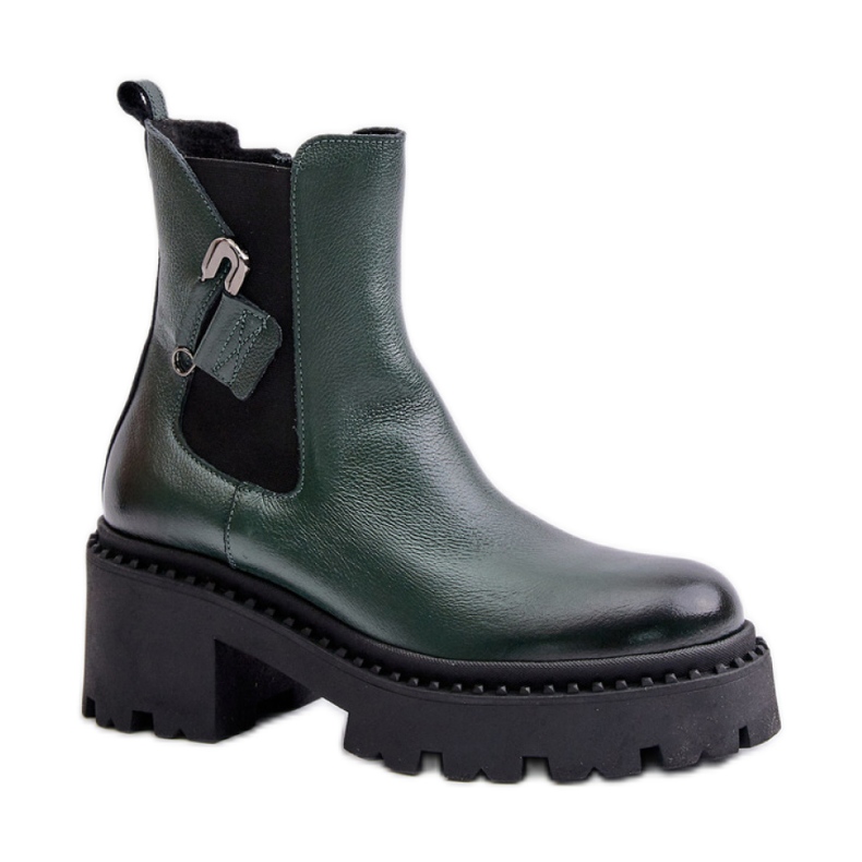 Zazoo Dark Green csizma fekete