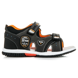 American Club Nyári tépőzáras lábbeli fekete American Club Nyári tépőzáras lábbeli fekete