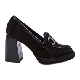 Női pumpák díszítéssel Laura Messi 2706 500-173 fekete