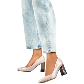 Bőrbetétes szivattyúk GD-FL486A-L.BE bézs