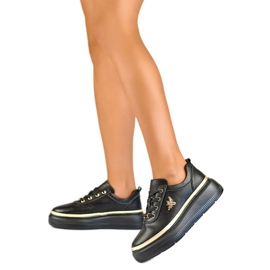 Női sportcipő GD-XF120C-B díszítéssel, fekete