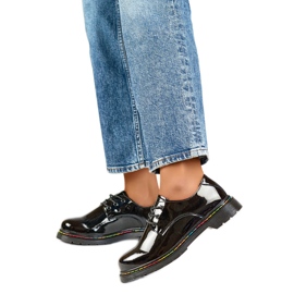 Női Patent Cipők GD-XF154B fekete Női Patent Cipők GD-XF154B fekete