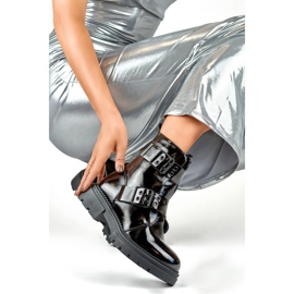 Munkáscsizma Modell Axelle 250007B-LA Black Lacquer - PRIMO fekete Munkáscsizma Modell Axelle 250007B-LA Black Lacquer - PRIMO fekete