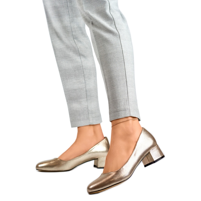 Női metál szivattyúk GD-FL490B-TA aranysárga