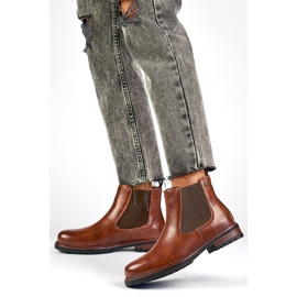 Chelsea csizma Modell GD-WL71C Barna/Camel - PRIMO