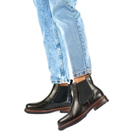 Chelsea csizma GD-WL71B modell fekete