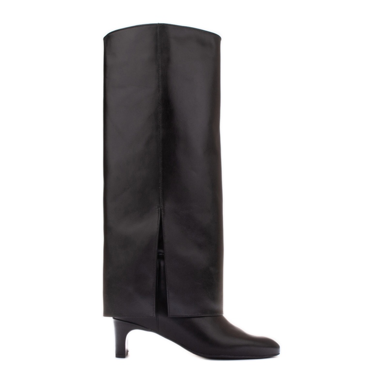 Marco Shoes Cleo széles csizma fekete