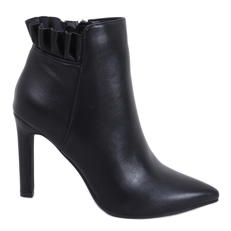 Etnea fekete magas sarkú bokacsizma