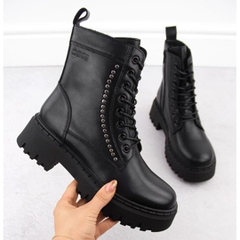 Big Star bőrcsizma, szigetelt OO274A255 INT2062 fekete Big Star bőrcsizma, szigetelt OO274A255 INT2062 fekete