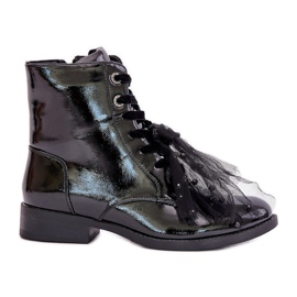 Szabadalmaztatott szigetelt csizma cipzárral S.Barski HY42-991 Fekete Szabadalmaztatott szigetelt csizma cipzárral S.Barski HY42-991 Fekete