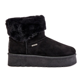Platform hócsizma szőrmével Big Star OO274A108 fekete