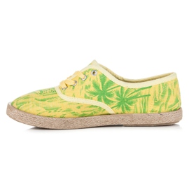 Vices Espadrillák a kötésen sárga