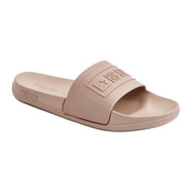 Világos női papucs Big Star OO274035 bézs