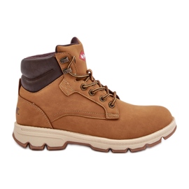 Lee Cooper férfi túracipő Trappers LCJ-24-01-2949 Camel barna