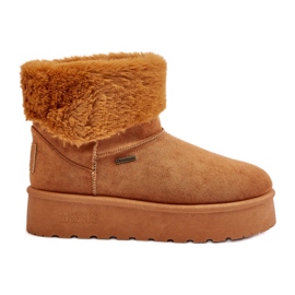 Platform hócsizma szőrmével Big Star OO274A106 Camel bézs