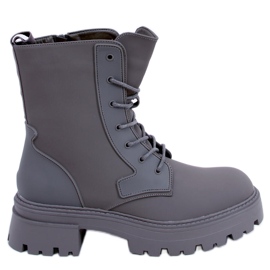 Tamar Green fűzős csizma zöld