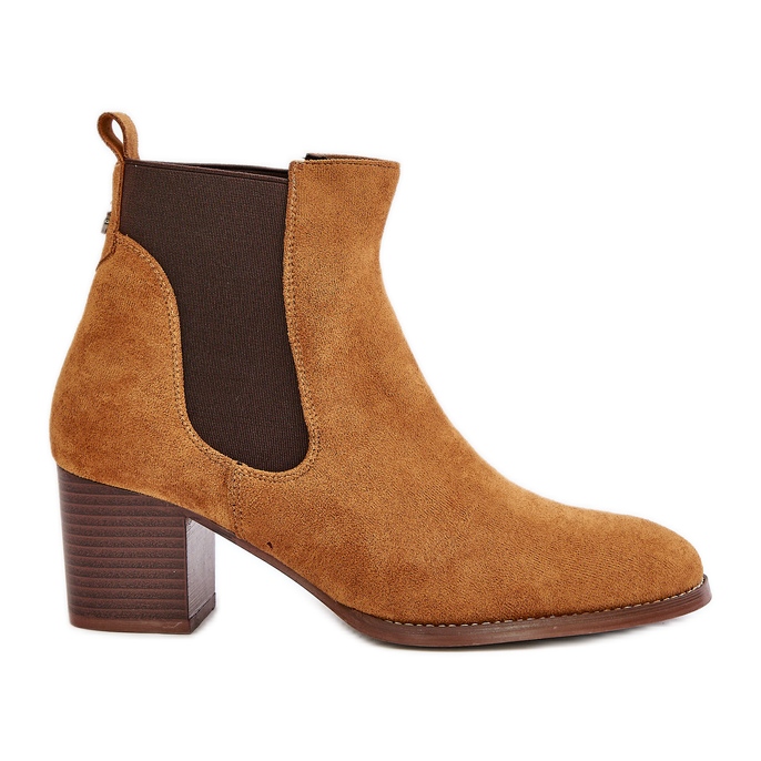 Chelsea csizma az Eco Suede post teve barna