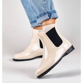 Női Chelsea csizma, bézs, DC21BE