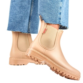 Női Chelsea csizma, bézs, S17BE